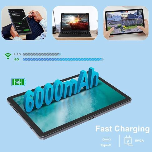 تابلت AWOW 2 في 1، تابلت Windows 11 مقاس 10 بوصات، معالج ثماني النواة 64 جيجابايت ذاكرة وصول عشوائي (TF 512 جيجابايت)، شاشة لمس IPS 1920x1200، كاميرا مزدوجة، BT5.0، واي فاي، كمبيوتر لوحي GPS معتمد من Google in Kuwait