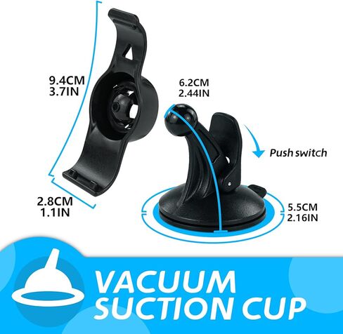 BOROLA Car Windshield Suction Cup Mount Holder Cradle Compatible for Garmin Nuvi 50 50LM GPS (Compare to Garmin 010-11765-02) in Saudi Arabia