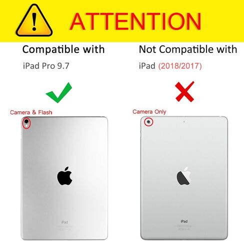 حافظة Fintie لجهاز iPad Pro 9.7 - غطاء حماية بحامل دوار 360 درجة مع غطاء حامل ذكي ميزة النوم/الاستيقاظ التلقائي لجهاز iPad Pro 9.7 بوصة (إصدار 2016)، أسود in Kuwait