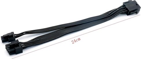 8-pin Female to CPU ATX 8-pin + ATX 4-pin Male Power Adapter Cable for Power Supply motherboards (2 Pieces) in Kuwait