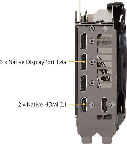 بطاقة رسومات ASUS TUF Gaming NVIDIA GeForce RTX 3080 Ti OC Edition (PCIe 4.0، 12GB GDDR6X، HDMI 2.1، DisplayPort 1.4a، محامل مروحة كروية مزدوجة، شهادة من الدرجة العسكرية، GPU Tweak II) (متجددة) in Kuwait