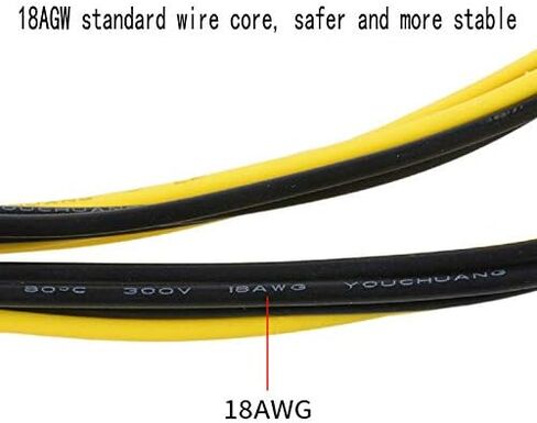 بطاقة الرسومات 8 دبوس إلى مزدوج 8 دبوس 8 + 2 دبوس كابل محول PCIE، 5 حزم 8 دبوس إلى 8 دبوس PCI-e Express Power GPU العناية بالفيديو، 9 بوصة / 23 سم (8 دبوس إلى 8 دبوس مزدوج)... in Kuwait