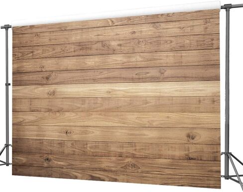 lywygg 7x5ft خلفية خشبية استحمام الطفل الخلفيات حزب الزينة الخلفيات الدعائم للاستوديو للمصورين الرجعية الخشب جدار خلفية القماش سلس CP-176 in Kuwait