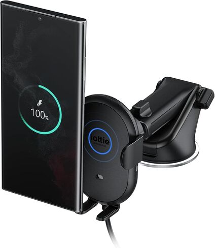 iOttie Auto Sense 2 Dash & Windshield Car Phone Holder with Qi Wireless Charging - Auto Clamping Phone Mount & Charger for Google Pixel, iPhone, Galaxy, Huawei, LG. Power Adapter Not Included. in Kuwait
