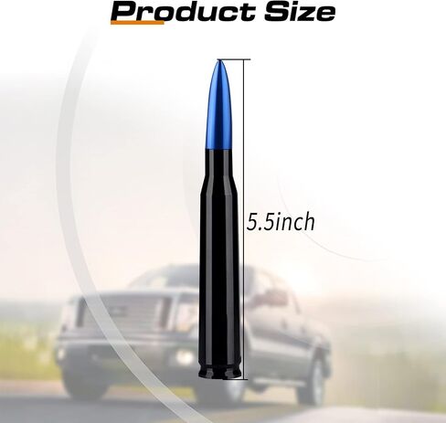 Sodcay Pack-1 Car Bullet Antenna, 5.4" Waterproof Antenna Mast, for GM Chevy Silverado 1500 2500 3500 HD Avalanche GMC Sierra 1500 2500 3500 Aluminum Truck Antenna (Black) in Saudi Arabia