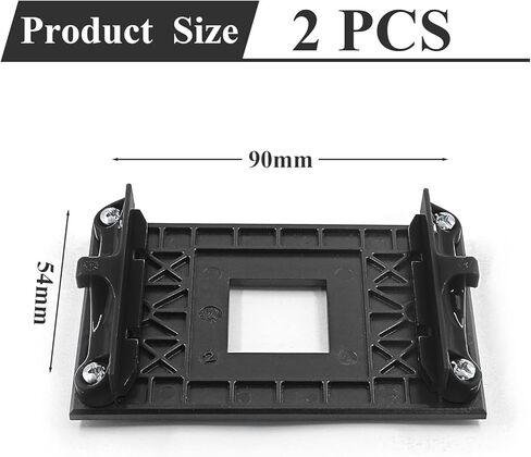 Eilumduo 2 قطعة وحدة تبريد وحدة المعالجة المركزية AM4 باللون الأسود مع 8 براغي لـ AMD، B350، X370 in Kuwait