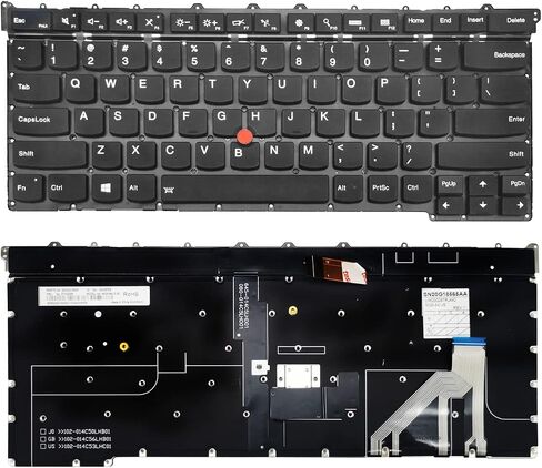 PAEBAI+ Replacement Laptop Keyboard Backlit for Lenovo ThinkPad x1 Carbon 3rd X1C 2015 with Pointer Backlight US Layout in Saudi Arabia