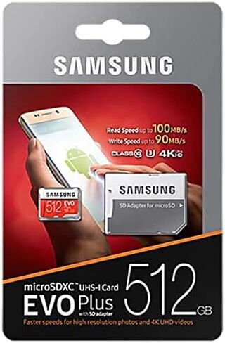 SanDisk Extreme Plus microSDXC UHS-I Card with Adapter, 64GB, SDSQXBZ-064G-ANCMA in Saudi Arabia