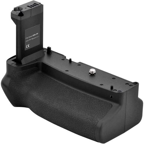 مجموعة مقبض بطارية BM Premium لكاميرا Canon EOS RP الرقمية - تتضمن استبدال مقبض بطارية BG-C18 + عدد 2 بطاريات LP-E17 + شاحن بطارية in Saudi Arabia