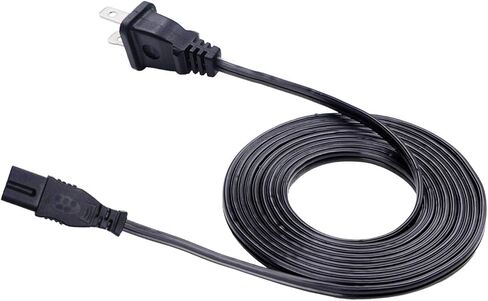 UL 8ft Polarized Power Cord Replacement for Insignia Dynex NS-BRDVD NS-32DR310NA17 NS-32DR310NA17 NS39DR510NA17 NS-46E340A13 NS50E440NA14 NS55DR420NA16A TV 8Ft 2 Prong Power Cord AC Cable in Saudi Arabia