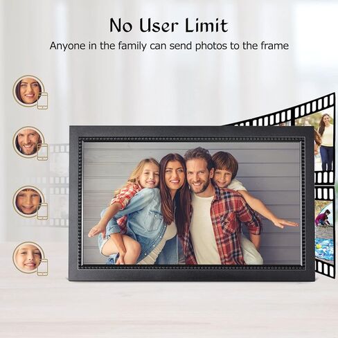 اطار صور رقمي كبير 15.6 انش مع شاشة لمس IPS FHD 1920×1080 من يوفينج، اطار ذكي واي فاي 32GB لمشاركة الصور ومقاطع الفيديو على الفور من اي مكان عبر تطبيق ايمور in Kuwait