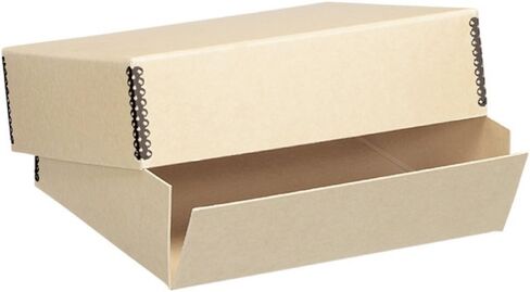 Lineco Museum Archival Drop-Front Storage Box, Acid-Free with Metal Edges, 20 X 24 X 3 inches, Tan (733-3024) in Saudi Arabia