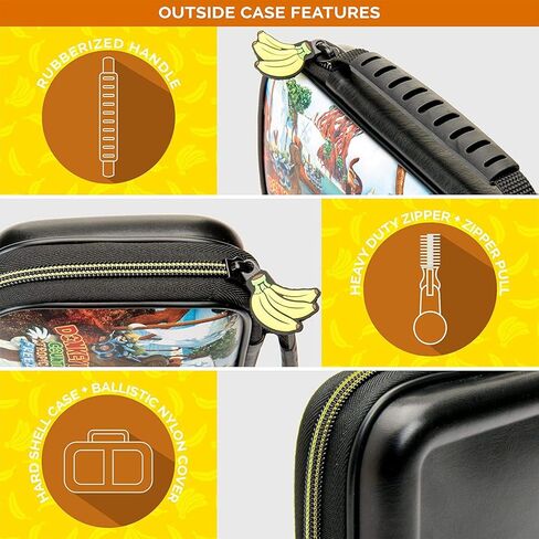 حافظة Game Traveler Donkey Kong Nintendo Switch - حافظة Switch OLED لـ Switch OLED & Original Switch، حامل عرض قابل للتعديل وحافظات ألعاب إضافية، مقبض فاخر، حافظة ألعاب Nintendo Switch مرخصة in Kuwait