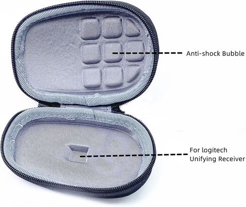 حافظة صلبة متوافقة مع Logitech MX Anywhere 3/Pepple، حافظة واقية متوافقة مع Anywhere 2s/2/1، أسود in Kuwait