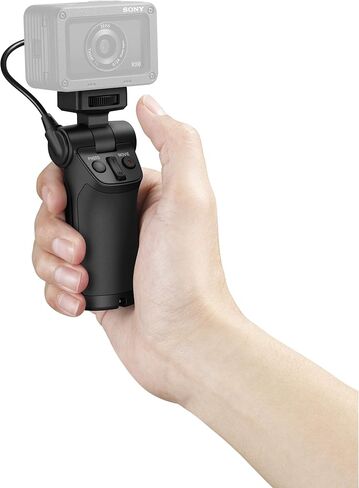 حامل ثلاثي للكاميرا بمقبض تصوير من سوني VCT-SGR1 لمدونات الفيديو بيد واحدة لالتقاط مقاطع فيديو بزوايا قابلة للتعديل وحزمة سيلفي إبداعية ومستقرة مع بطاقة Lexar سعة 64 جيجابايت + بطارية GBX وشاحن متوافق مع NP-BX1 in Kuwait