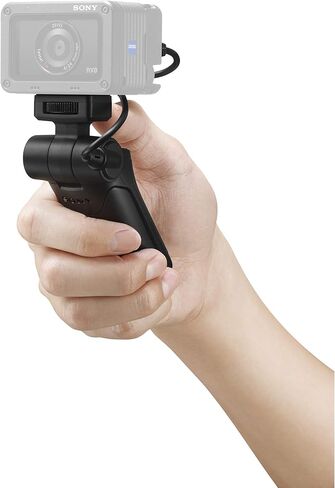 حامل ثلاثي للكاميرا بمقبض تصوير من سوني VCT-SGR1 لمدونات الفيديو بيد واحدة لالتقاط مقاطع فيديو بزوايا قابلة للتعديل وحزمة سيلفي إبداعية ومستقرة مع بطاقة Lexar سعة 64 جيجابايت + بطارية GBX وشاحن متوافق مع NP-BX1 in Kuwait
