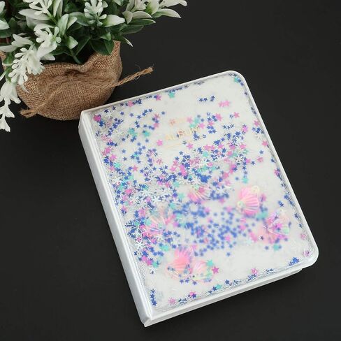 WarmHut Shell Instax Album, 64 Pockets Mine Photo Albums for Fujifilm Instax Mini 70 7S 8 90 25 50s Instant Camera Film, Polaroid Snap Camera 3-inch Film (Blue) in Saudi Arabia