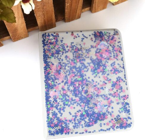 WarmHut Shell Instax Album, 64 Pockets Mine Photo Albums for Fujifilm Instax Mini 70 7S 8 90 25 50s Instant Camera Film, Polaroid Snap Camera 3-inch Film (Blue) in Saudi Arabia