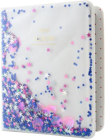 WarmHut Shell Instax Album, 64 Pockets Mine Photo Albums for Fujifilm Instax Mini 70 7S 8 90 25 50s Instant Camera Film, Polaroid Snap Camera 3-inch Film (Blue) in Saudi Arabia