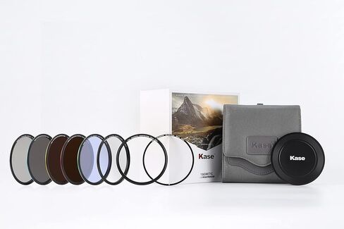 Kase Wolverine Revolution 72mm Mega Filter Kit Magnetic Shockproof Tempered Optical Glass w Color Coded Rings inc CPL ND8 ND64 ND1000 R-MCUV Night Lens Cap & Case in Saudi Arabia