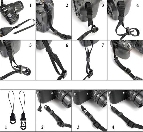 حزام كاميرا CLOUDMUSIC من قماش الجاكار للرقبة للفتيات والرجال والنساء مزين بالزهور (نمط 25) in Kuwait