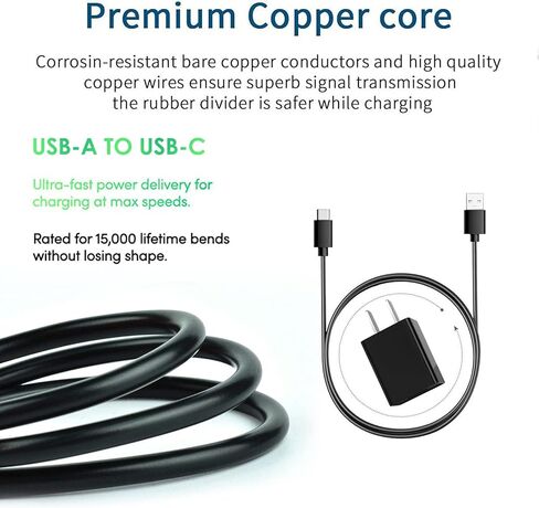 Love your yy Replacement Fast Charger Adapter for Kindle Paperwhite 7-11, Oasis, E-Reader, Voyage, DX, Keyboard, Touch(2nd-11th Gen), Fire [HD, HDX,7 8 10 Plus ＆ Kids Pro] Power Charger Cable Cord. in Saudi Arabia