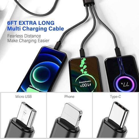 Replacement Fast Charger Adapter For kindle Paperwhite 7-13, Oasis, E-Reader, Voyage, DX, Keyboard, Touch(2nd-11th Gen, Fire HD HDX,7 8 10 PLUS ＆ Kids Pro Kindle Colorsoft Power Charger USB Cable Cord in Kuwait