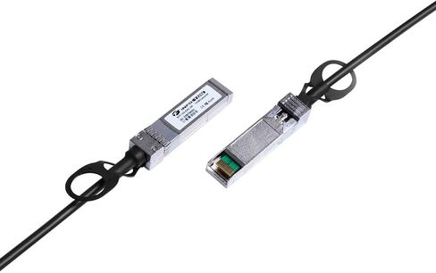 كابل SFP 10G 10GBASE-CU توصيل مباشر سلبي (DAC) موصل Twinax SFP+ نحاسي لـ Cisco SFP-H10GB-CU0.5M، D-Link، Supermicro، Netgear، Mikrotik، أجهزة التبديل المفتوحة، 0.5M (0.5m/1.6ft) 1 حزمة أجهزة الكمبيوتر in Kuwait