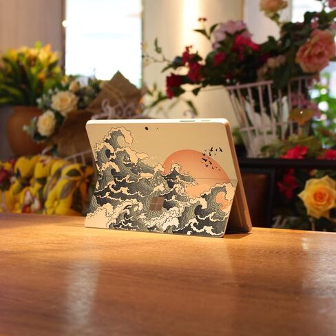 مازي بلوم غطاء ستيكر لاصق لجهاز مايكروسوفت سيرفس برو 9 مقاس 13 انش (اصدار 2022) لا يناسب برو 7/8 (اصدار 2020-2021) غلاف واقي من الفينيل مضاد للخدش (احمر برين) in Kuwait