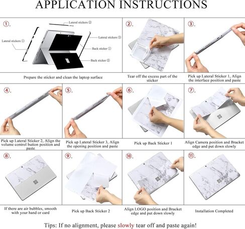 مازي بلوم غطاء ستيكر لاصق لجهاز مايكروسوفت سيرفس برو 9 مقاس 13 انش (اصدار 2022) لا يناسب برو 7/8 (اصدار 2020-2021) غلاف واقي من الفينيل مضاد للخدش (احمر برين) in Kuwait