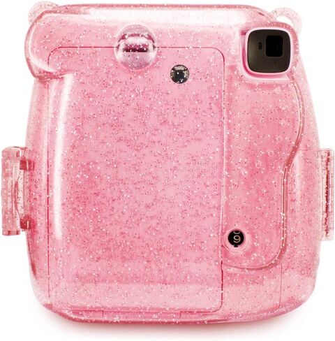 حافظة كاميرا Wolven شفافة مع حزام كتف قوس قزح قابل للتعديل متوافق مع Fujifilm Instax Mini 8، Mini 8+، Mini 9 كاميرا فورية (كريستال) in Kuwait