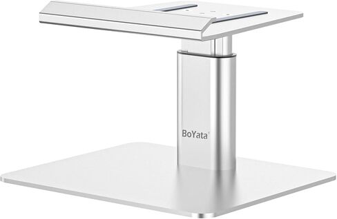 BoYata Monitor Stand, Adjustable Height Aluminum Alloy Monitor Riser Computer Holder Compatible for iMac, iMac Pro and Other Screen Display in Kuwait