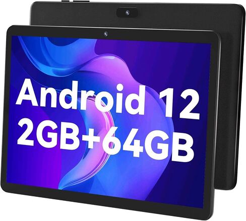 SGIN Android Tablets, 2GB RAM 64GB ROM, 10 Inch Tablet Quad-Core Processor, 5000mah Battery, WiFi, 7MP Camera, IPS HD Touch Screen, Black in Saudi Arabia