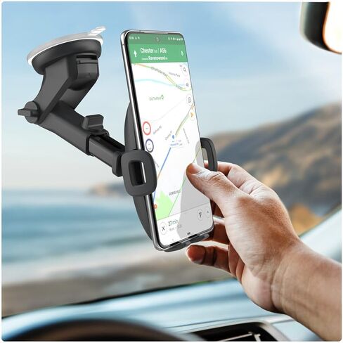 Encased Phone Holder Car Mount for Samsung Galaxy S23 Ultra / S23 Plus / S22 Ultra (Windshield and Dash Mountable) Compatible with Note 10 / 20 Ultra in Saudi Arabia