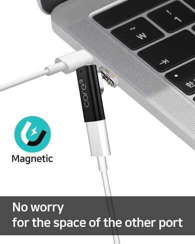 ريد بين محول USB C مغناطيسي بـ9 دبابيس من خليط معدني من الالومنيوم لنقل البيانات بسرعة 100 واط متوافق مع ماك بوك برو/اير ولابتوب/تابلت بمنفذ USB-C والمزيد من اجهزة USB نوع C in Kuwait