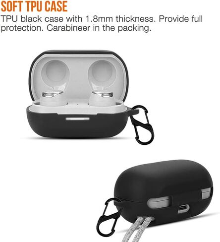 حافظة سماعات الأذن من إسفنج الذاكرة من TENNMAK متوافقة مع سماعات JBL Reflect Flow Pro + سماعات الأذن (نصائح وجراب) in Kuwait
