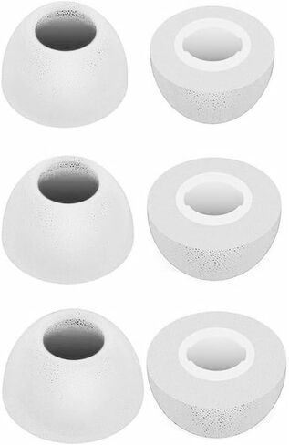 JNSA Memory Foam Ear Tips Noise Canceling Foam Ear Tip Compatible with Bose QuietComfort Earbuds II Headphones,No Silicone Eartips Pain, Fit in Charging Case, 3 Pairs (S/M/L, Black) 214qc2b3 in Kuwait