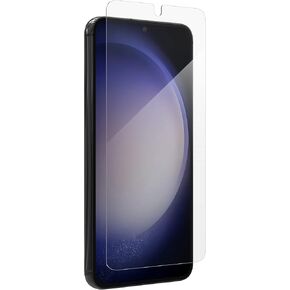 واقي شاشة ZAGG InvisibleShield Fusion Curve لهاتف Samsung Galaxy S23 Ultra، مصنوع من بوليمر هجين، مناسب تمامًا، وضوح عالي الدقة، متوافق مع ماسح بصمات الأصابع البيومترية، سهل التركيب