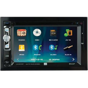 XDVD276BT 6.2 بوصة شاشة لمس LCD مزدوجة Din Car Stereo in Kuwait