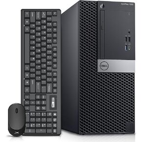 Dell OptiPlex 7060 Tower Computers Desktop Computer Windows 11,i7-8700 3.2GHz,32GB DDR4 Ram 512GB SSD M.2 NVMe SSD,Intel AX210 Built WiFi 6e Bluetooth 5.3, Refurbished Desktop,HDMI,DVD-RW (Renewed) in Saudi Arabia