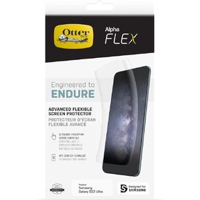 OtterBox ALPHA FLEX SERIES with BLUE LIGHT Screen Protector for Galaxy S22 Ultra - CLEAR