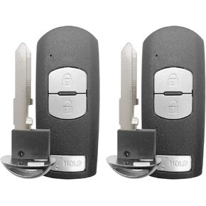 For 2012-2018 Mazda 3 5 CX-3 CX-5 Smart Remote Key Fob 3 Button FCCID:WAZSKE13D01 D02 ;by AUTO KEY MAX (PAIR)
