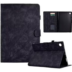 YUNHOTIC Case for Samsung Galaxy Tab A7 10.4 inch 2020 Release, (SM-T500/T505/T507) Premium PU Leather Folding Stand Cover with Pen Holder & Multiple Viewing Angles -Purple Butterfly in Kuwait