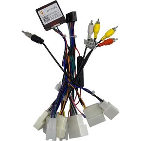 محول NVGOTEV JBL لسيارة تويوتا ستيريو 20 دبوس سلك راديو مع صندوق Canbus متوافق مع نظام Toyota Camry Corolla RAV4 Windows CE 6.0 in Kuwait