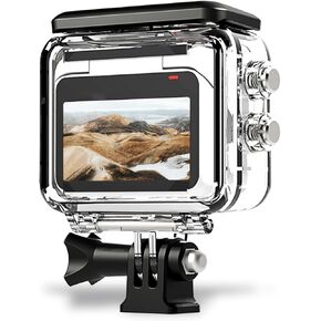 حافظة مضادة للماء لجهاز Insta360 Go3، غطاء حماية للغوص تحت الماء 40M/131FT مع ملحقات الدعامة in Kuwait