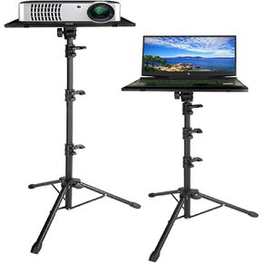 YOIDFOR Projector Tripod Stand, 26" to 50" Height Adjustable, Foldable Laptop Stand, Multifunctional Projector Stand, Suitable for Office, Home, Stage and Party, etc in Saudi Arabia
