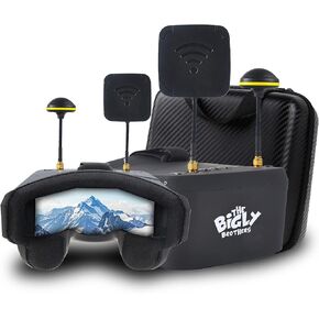 The Bigly Brothers Upgraded EV800d Mark III FX Edition FPV Goggles, True Diversity, Upgraded Receiver, Improved Signal, Low Latency, Low lag, Dual Signal FPV Goggles in Saudi Arabia