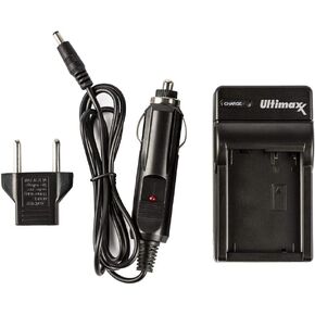 Ultimaxx AC/DC Rapid Home & Travel Charger for Canon EOS Rebel T3, T5, T6, T7, 6D, Kiss X50, Kiss X70, 1100D, 1200D, 1300D, 2000D Batteries (7.4V) in Saudi Arabia