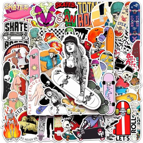 ملصقات رياضية مقاومة للماء للأطفال، عبوة من 50 قطعة من الملصقات الجمالية لزجاجات المياه والكمبيوتر المحمول وأجهزة الكمبيوتر المحمولة وأجهزة الكمبيوتر المحمولة ولوح التزلج وخوذة الدراجة اللطيفة من VSCO هدية للأولاد والبنات والأطفال والمراهقين والبالغين (ال in Kuwait