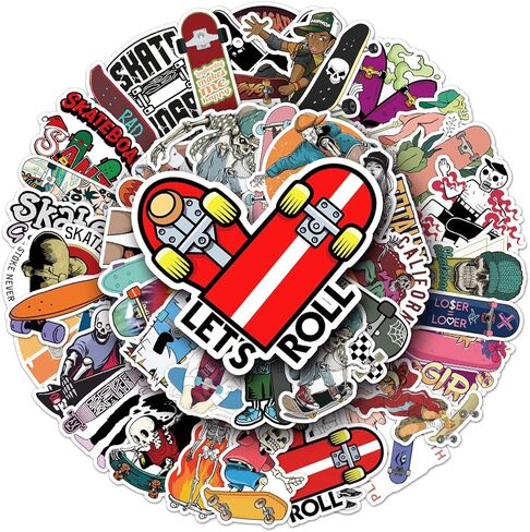 ملصقات رياضية مقاومة للماء للأطفال، عبوة من 50 قطعة من الملصقات الجمالية لزجاجات المياه والكمبيوتر المحمول وأجهزة الكمبيوتر المحمولة وأجهزة الكمبيوتر المحمولة ولوح التزلج وخوذة الدراجة اللطيفة من VSCO هدية للأولاد والبنات والأطفال والمراهقين والبالغين (ال in Kuwait